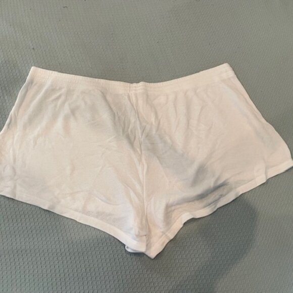 NWT SKIMS Light French Terry Loose Shorts SNOW Size 4x NEW Lounge Comfy White - Picture 9 of 10